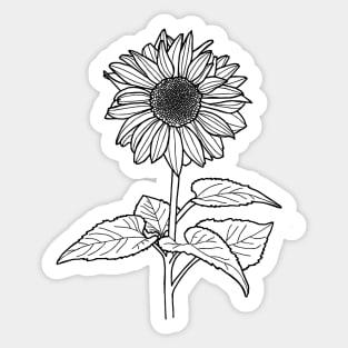 Sunflower Sticker